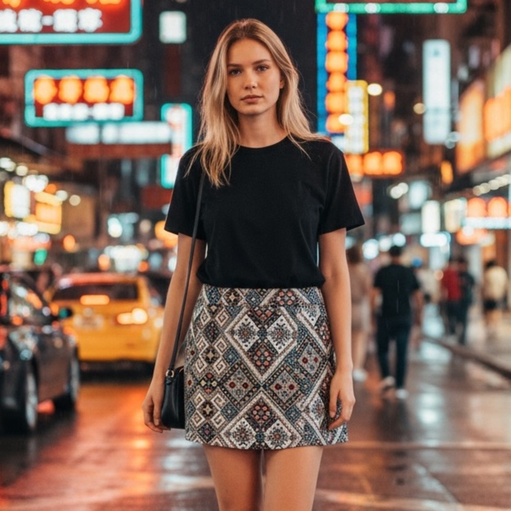 The Sang Tapestry Jacquard Skort – Size M (Medium)